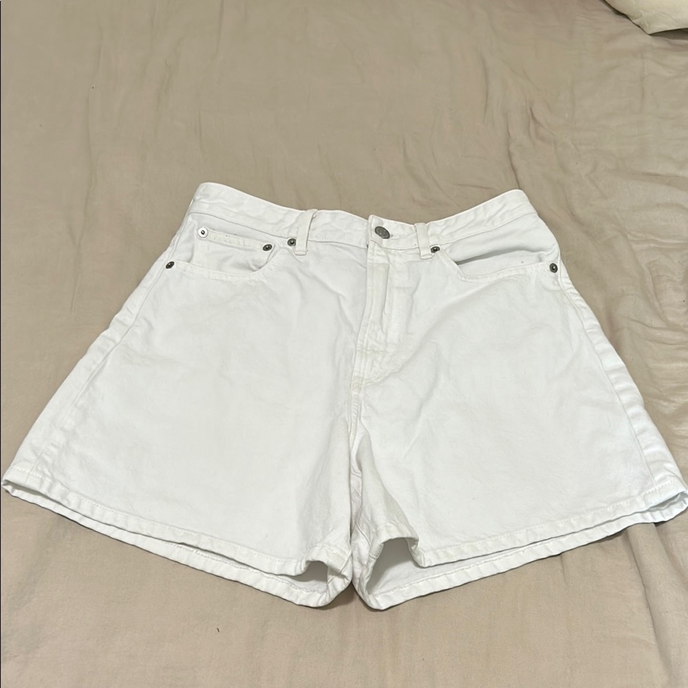 Everlane White Denim Shorts